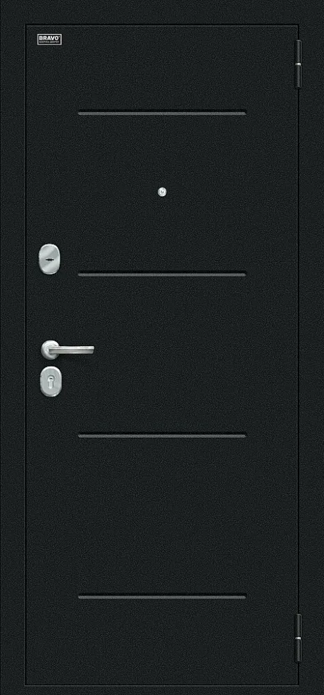 Фото Дверь Лайн Букле черное/Grey Melinga BR5021